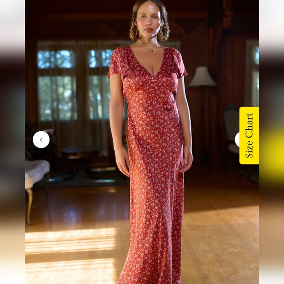 **Last One Left**Selkie The Flutter Slip Dress in Jam Cake - Picture 15 of 16